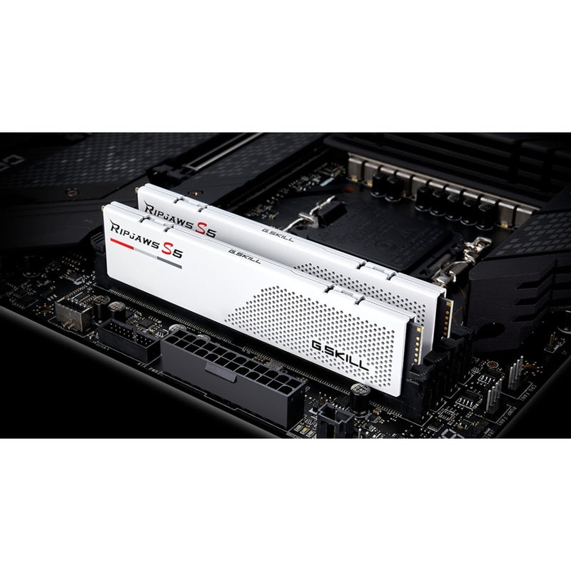 Afbeelding laden in galerijviewer, G.skill ripjaws s5 32 gb ddr5-5600 (2x 16 gb) werkgeheugen (wit, f5-5600j4040c16gx2-rs5w, xmp 3.0)
