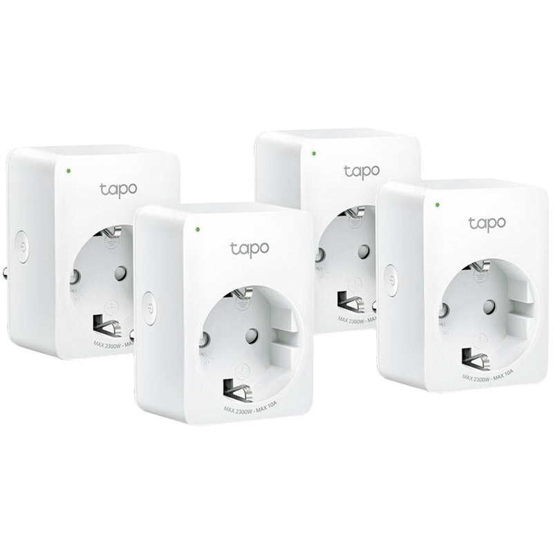 Afbeelding laden in galerijviewer, Tp-link tapo p100 mini smart wifi-stopcontact (4 pack) schakel stekkerdoos (wit, 4 stuks)
