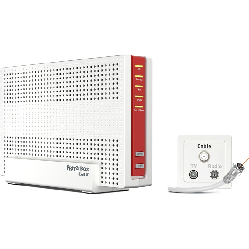 Afbeelding laden in galerijviewer, Fritz! box 6690 cable international router (wit rood)
