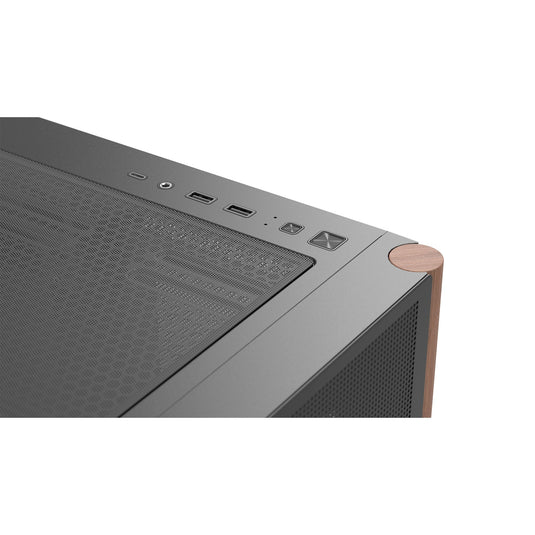 Aerocool b301a mini tower behuizing (zwart | 1x usb-a | 1x usb-c | rgb)
