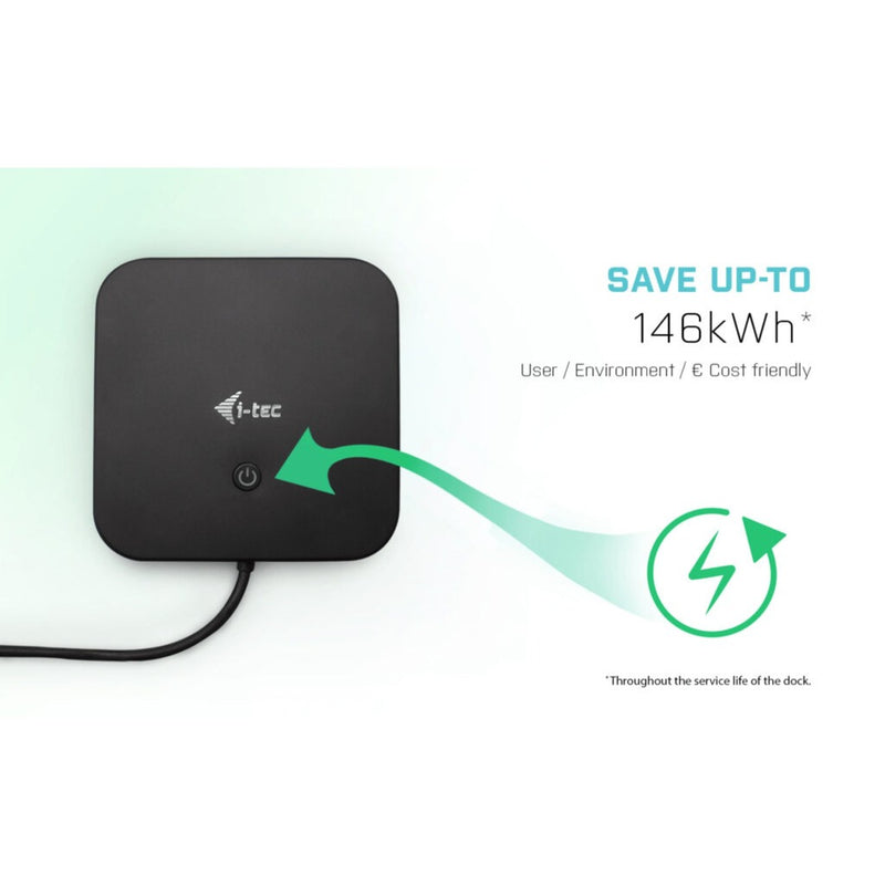 Afbeelding laden in galerijviewer, I-tec usb-c hdmi dp docking station with power delivery 65w + universal charger 77 w (zwart)
