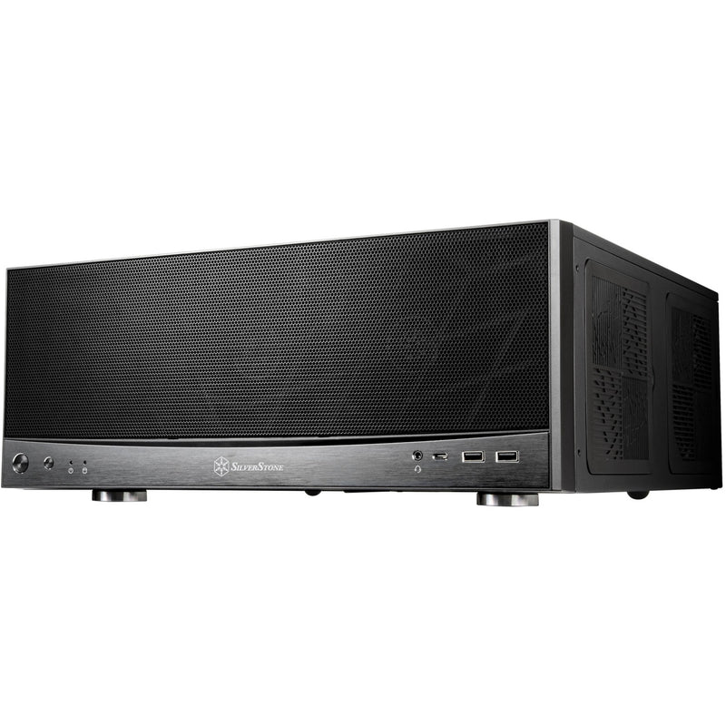 Afbeelding laden in galerijviewer, Silverstone sst-gd11b htpc behuizing (zwart | 2x usb-a | 1x usb-c)
