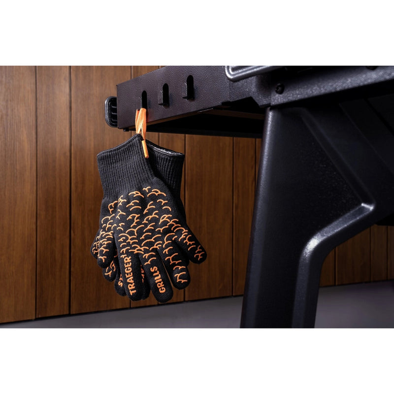 Afbeelding laden in galerijviewer, Traeger bbq mitts handschoen (zwart, hittebestendig tot 275 °c)
