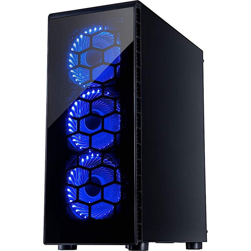 Afbeelding laden in galerijviewer, Inter-tech cxc2 midi tower behuizing (zwart | 3x usb-a | window)
