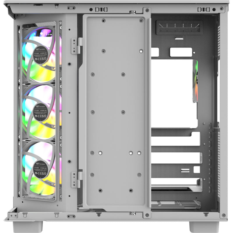 Afbeelding laden in galerijviewer, Thermaltake view 380 xl ws argb midi tower behuizing (wit houtkleur | 2x usb-a | 1x usb-c | rgb | tempered glass)
