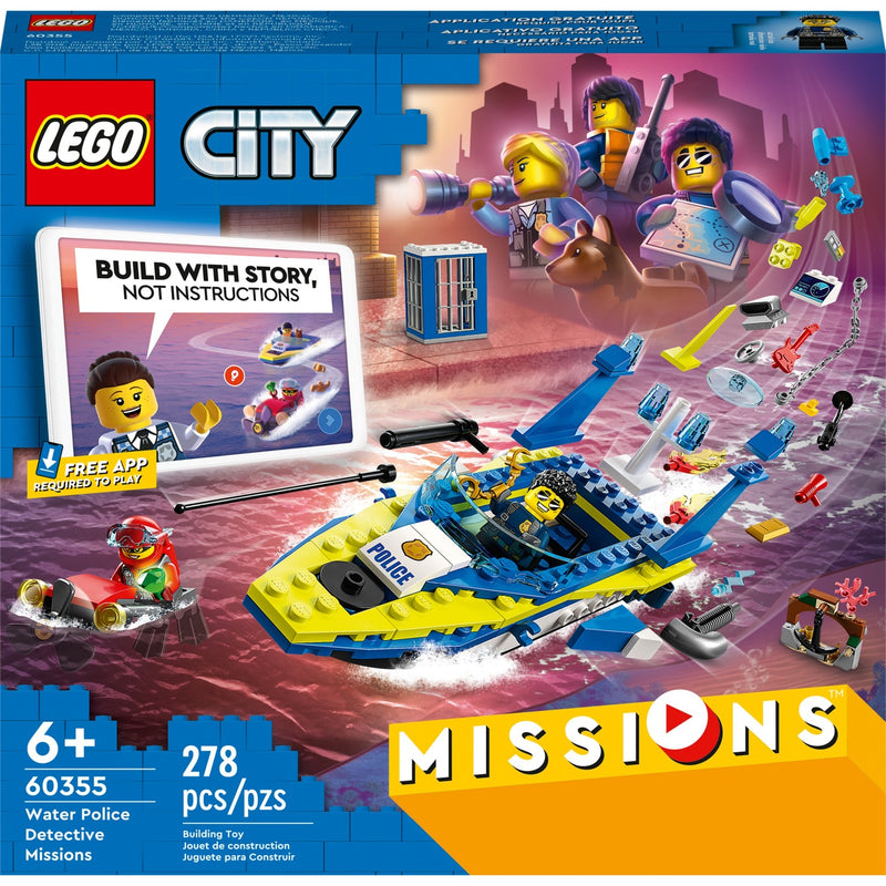 Afbeelding laden in galerijviewer, Lego city - waterpolitie recherchemissies constructiespeelgoed (60355)
