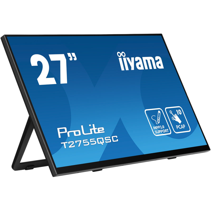Afbeelding laden in galerijviewer, Iiyama prolite t2755qsc-b1 27 touchscreen monitor (zwart, 1x displayport, 1x hdmi, 2x usb-a)
