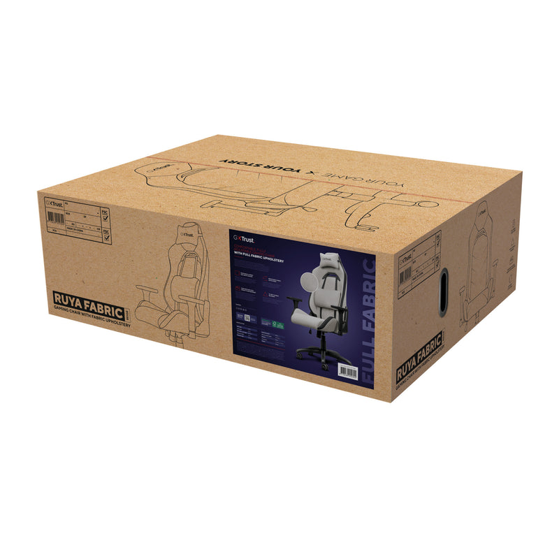 Afbeelding laden in galerijviewer, Trust gxt 723 ruya comfortabele stoffen gaming stoel

