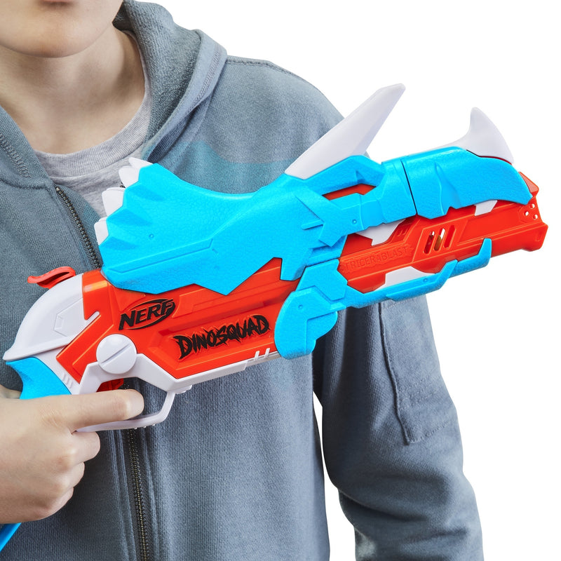 Afbeelding laden in galerijviewer, Hasbro nerf dinosquad tricera-blast nerf-gun
