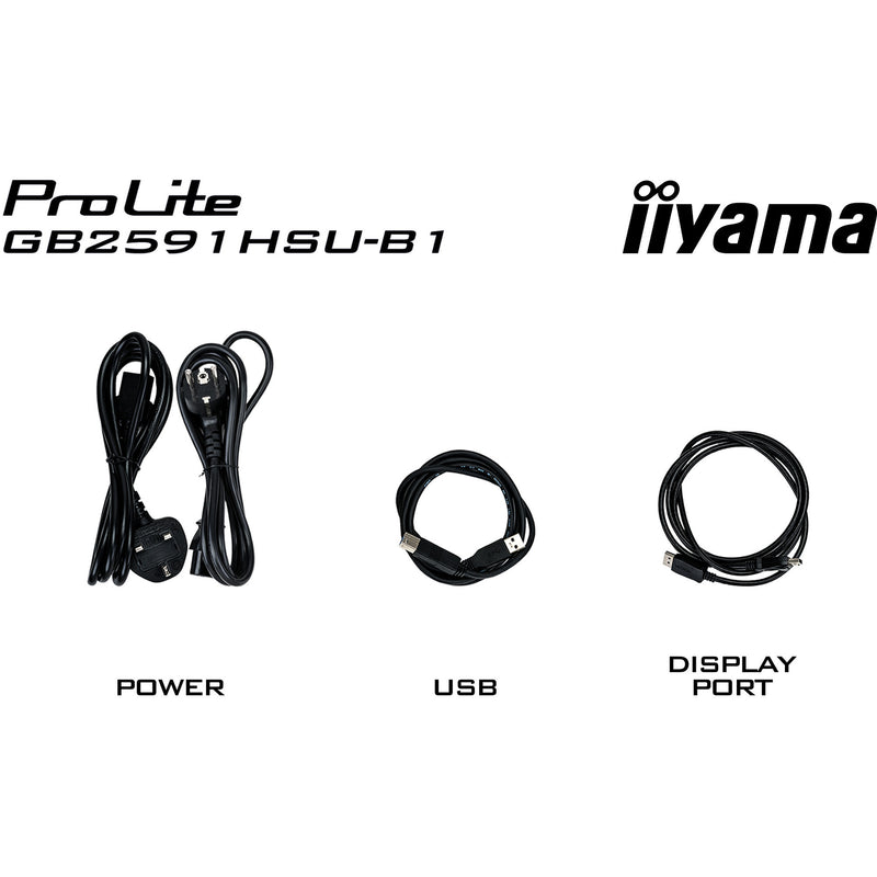 Afbeelding laden in galerijviewer, Iiyama g-master gold phoenix gb2591hsu-b1 24.5 gaming monitor (zwart (mat), 320 hz, hdmi, displayport, usb, audio)
