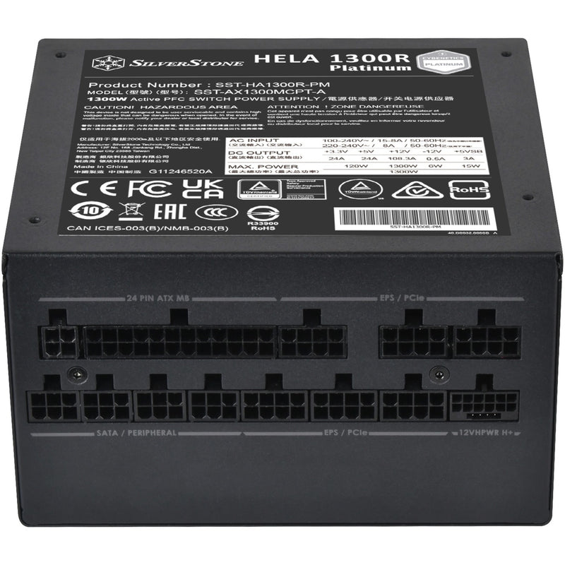 Afbeelding laden in galerijviewer, Silverstone hela 1300r platinum, modulaire 1300 watt voeding (zwart, 8x pcie)
