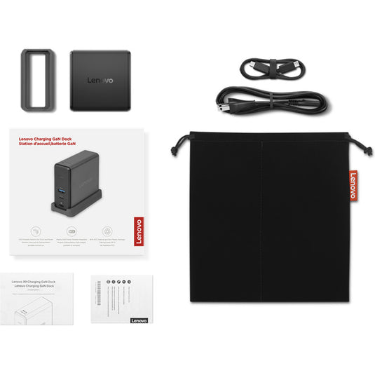 Lenovo charging gan dock dockingstation (zwart)