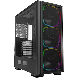 Montech sky two gx midi tower behuizing (zwart | 2x usb-a | 1x usb-c | window)