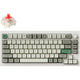 Keychron q1 max-p1 rgb mechanisch toetsenbord (wit, us lay-out (qwerty), gateron jupiter red, 75%, rgb leds, ksa double-shot pbt, hot swap, knob, 2.4ghz | bluetooth 5.1 | usb-c)