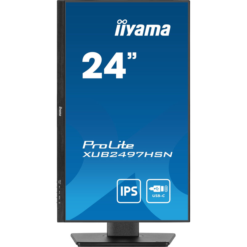 Afbeelding laden in galerijviewer, Iiyama prolite xub2497hsn-b2 23.8 monitor (zwart, hdmi, displayport, 3x usb-a, usb-c, rj-45)
