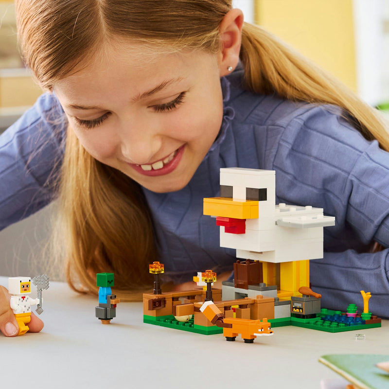 Afbeelding laden in galerijviewer, Lego minecraft kippenboerderij dieren speelgoed voor kinderen - 21585
