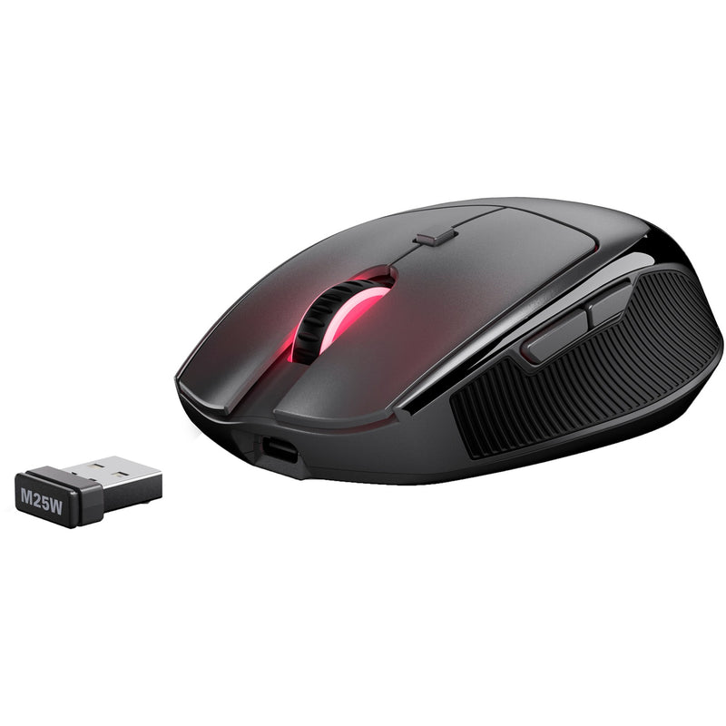 Afbeelding laden in galerijviewer, Sharkoon officepal m25w muis (zwart, 400 - 4000 dpi, rgb, 2,4 ghz usb)
