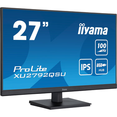 Iiyama prolite xu2792qsu-b6 27 monitor (zwart (mat), hdmi, displayport, 4x usb-a, usb-b)