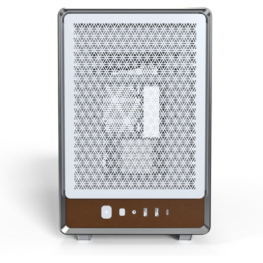 Montech heritage midi tower behuizing (wit beige | 2x usb-a | 1x usb-c)