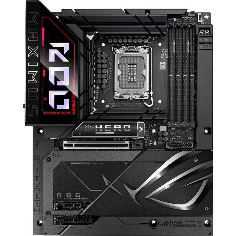 Afbeelding laden in galerijviewer, Asus rog maximus z890 hero btf socket 1851 moederbord (zwart, raid, 5 gb-lan, wi-fi 7, bt, sound, atx)
