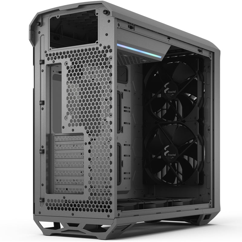 Afbeelding laden in galerijviewer, Fractal design torrent gray tg light tint midi tower behuizing (grijs | 2x usb-a | 1x usb-c | tempered glass)
