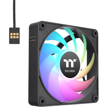 Thermaltake ct120 ex argb sync pc cooling fan (3-fan pack) case fans (zwart, 3 stuks, 120 x 120 x 25 mm, pwm)