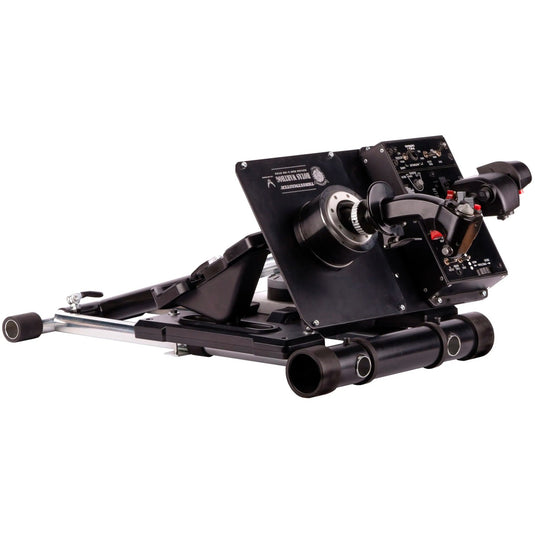 Wheel stand pro deluxe v2 thrustmaster hotas warth houder (zwart, voor thrustmaster hotas warthog, saitek x-55, x52, pro en x65)