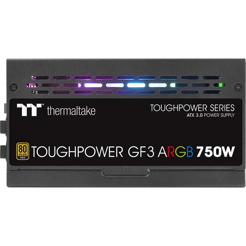 Afbeelding laden in galerijviewer, Thermaltake toughpower gf3 argb gen 5 eu modulaire 750 watt voeding (zwart, 4x pcie)
