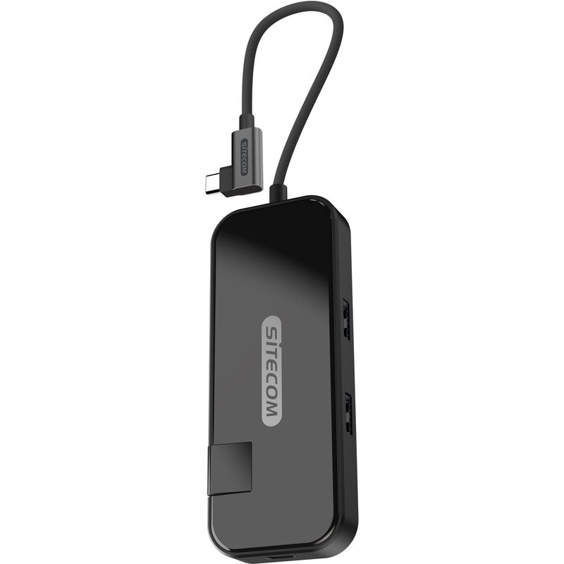 Afbeelding laden in galerijviewer, Sitecom usb-c to hdmi + gigabit lan adapter (zwart)
