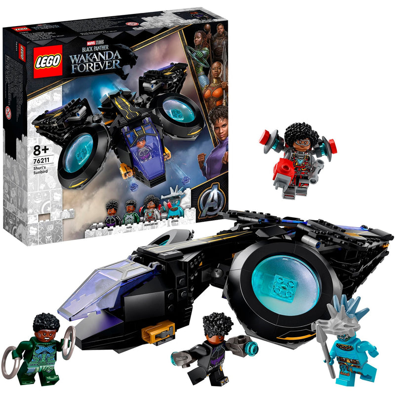 Afbeelding laden in galerijviewer, Lego marvel - shuri's sunbird constructiespeelgoed (76211)
