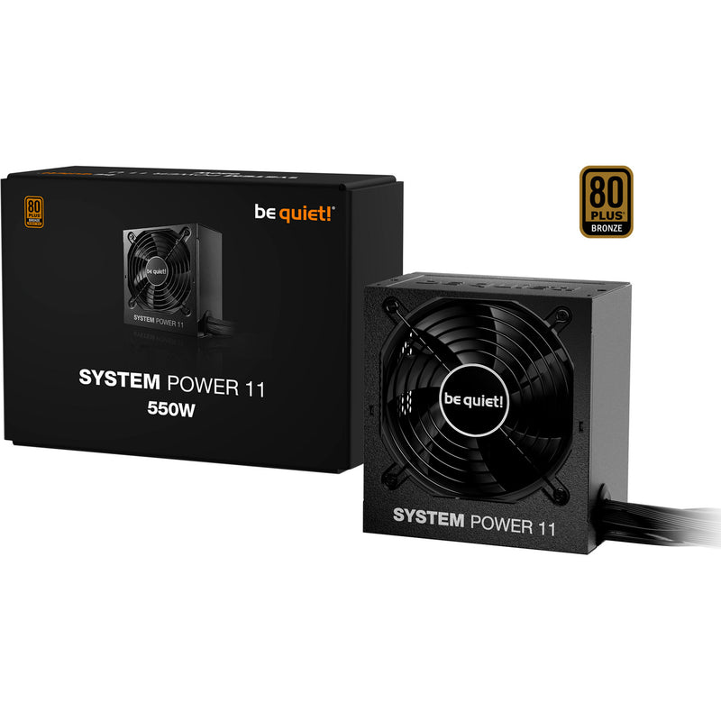 Afbeelding laden in galerijviewer, Be quiet! system power 11 550 watt voeding (zwart, 1x 12vhpwr, 2x pcie)
