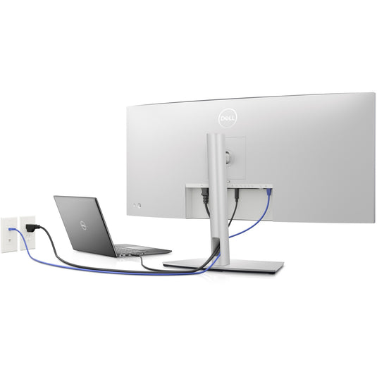 Dell u3423we 34 curved ultrawide monitor (zilver zwart, 2x hdmi, displayport, usb-a 3.2, usb-c 3.2)