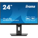 Iiyama prolite xub2497hsn-b2 23.8 monitor (zwart, hdmi, displayport, 3x usb-a, usb-c, rj-45)