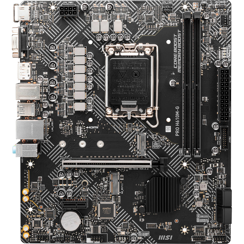 Afbeelding laden in galerijviewer, Msi pro h610m-g socket 1700 moederbord (gb-lan, sound, µatx)
