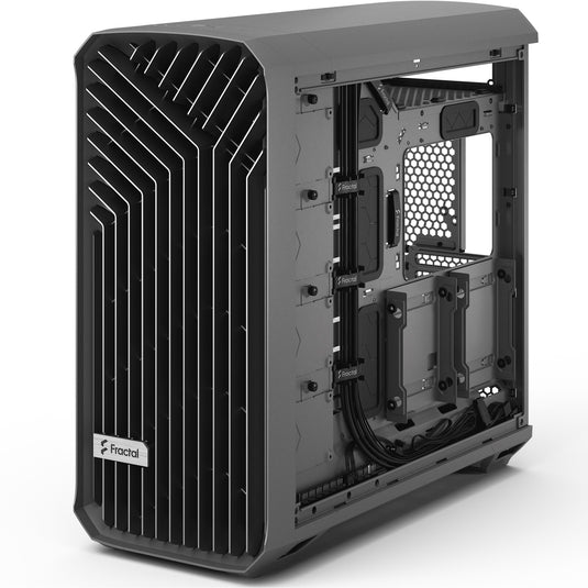 Fractal design torrent gray tg light tint midi tower behuizing (grijs | 2x usb-a | 1x usb-c | tempered glass)