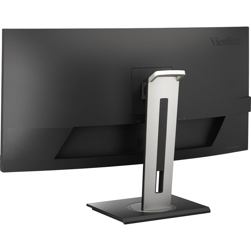 Afbeelding laden in galerijviewer, Viewsonic uwqhd curved docking monitor vg3456c 34 ultrawide (zwart (mat), 2x hdmi, 1x displayport, usb-a, usb-b, usb-c, lan, audio)
