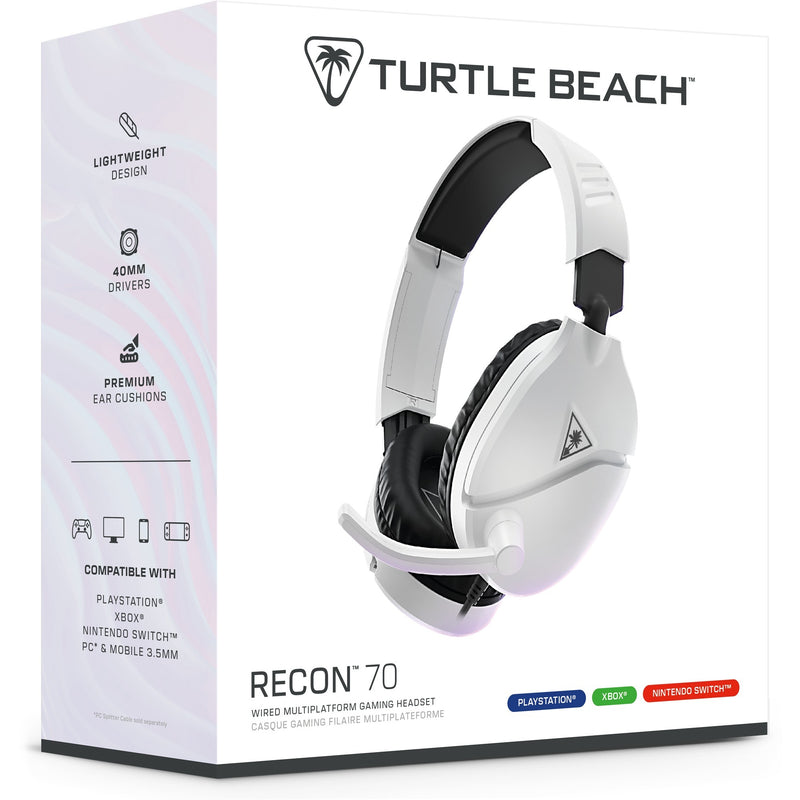 Afbeelding laden in galerijviewer, Turtle beach ear force recon 70p white (2024) over-ear gaming headset (wit, ps4, ps5, xbox series x|s, xbox one, switch, pc, mobile)
