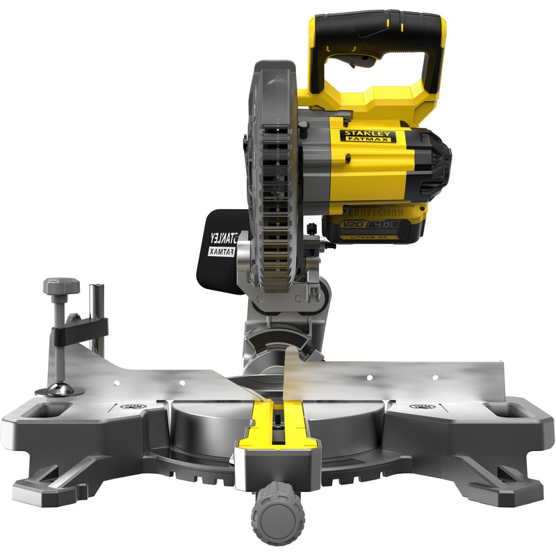 Afbeelding laden in galerijviewer, Stanley fatmax v20 18v 4.0ah 190 mm afkort- en verstekzaag (geel zwart, accu (18v, 4.0ah) en oplader (2a) inbegrepen)
