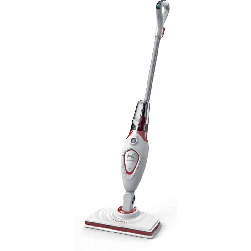 Afbeelding laden in galerijviewer, Black+decker bds1616r 1600w steam-mop met 2 stoomdoeken stoomreiniger (wit rood)
