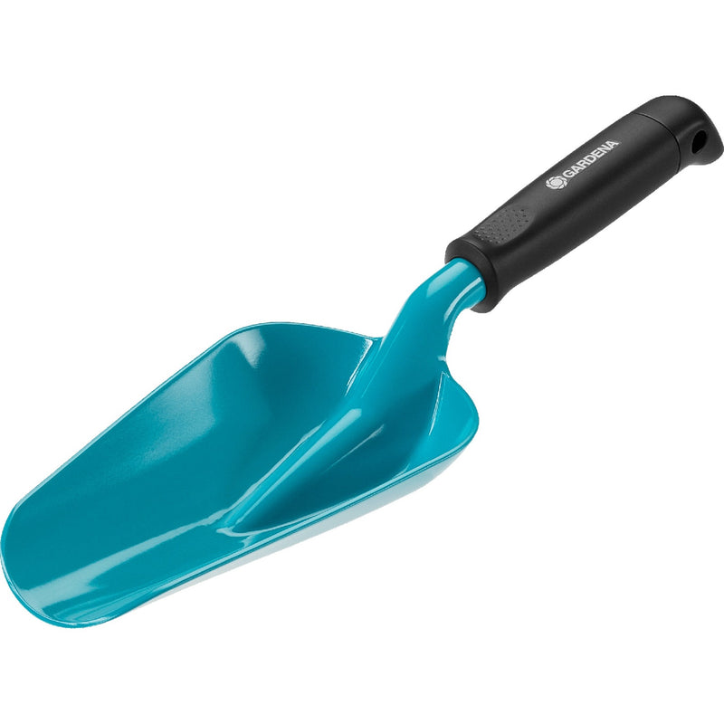 Afbeelding laden in galerijviewer, Gardena bloemenschep groot handschepje (turquoise zwart, 8953-20)
