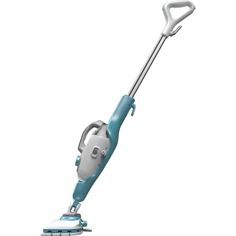 Afbeelding laden in galerijviewer, Black+decker 1600w steam-mop bhsm1615dam-qs stoomreiniger (wit blauw, incl. steamitt, deltavoet en 17 accessoires)
