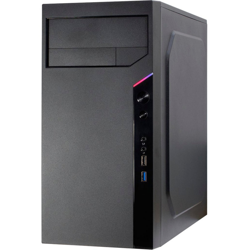 Afbeelding laden in galerijviewer, Inter-tech it-6505 reto mini tower behuizing (zwart | 2x usb-a)
