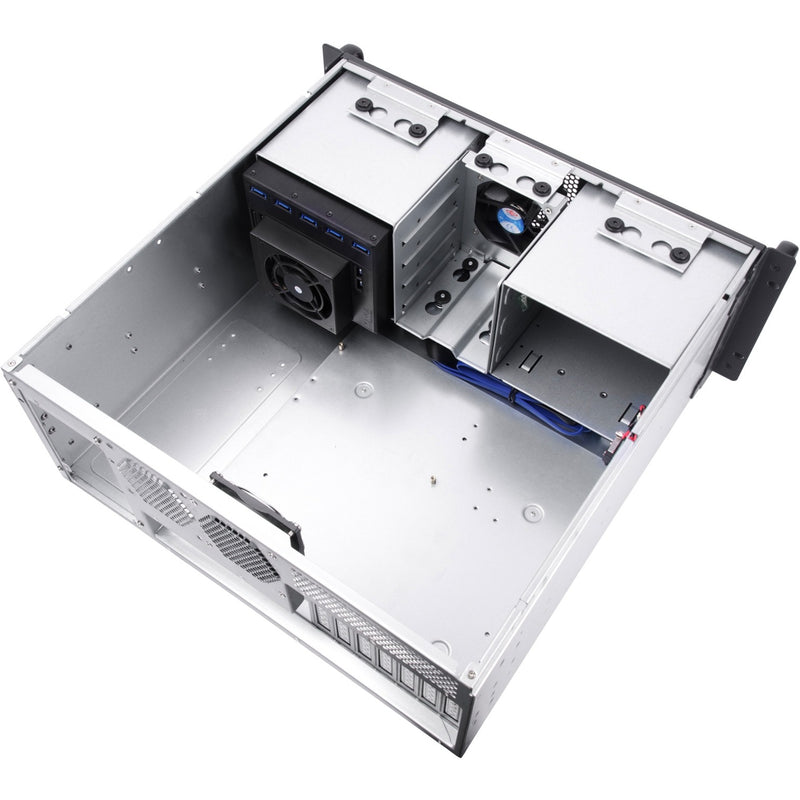 Afbeelding laden in galerijviewer, Silverstone rm41-h08 rack behuizing (zwart | 2x usb-a 3.2 (5 gbit s))
