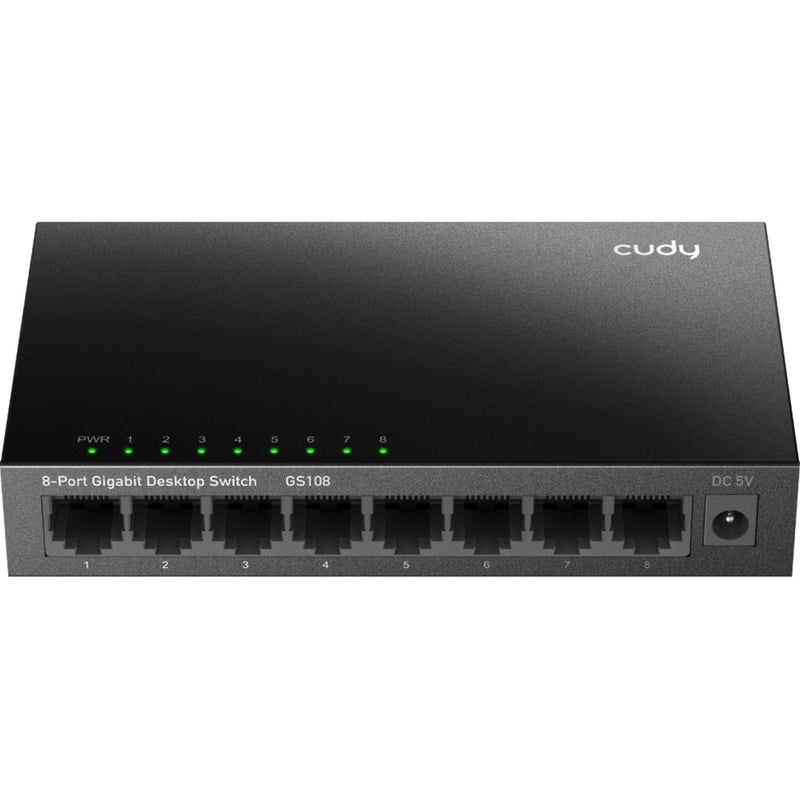 Afbeelding laden in galerijviewer, Cudy 8-port gigabit desktop metal switch (zwart)
