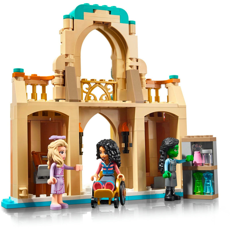 Afbeelding laden in galerijviewer, Lego wicked glinda, elphaba en nessarose op shiz university speelgoed boot en poppenhuis set 75681
