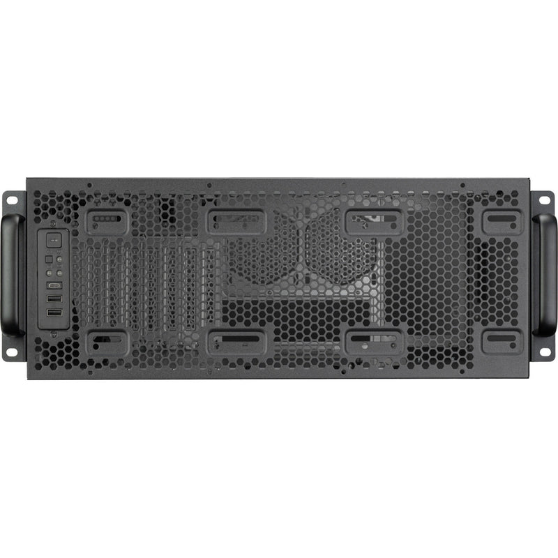 Afbeelding laden in galerijviewer, Silverstone rm4a rack behuizing (zwart | 4u | usb-c)

