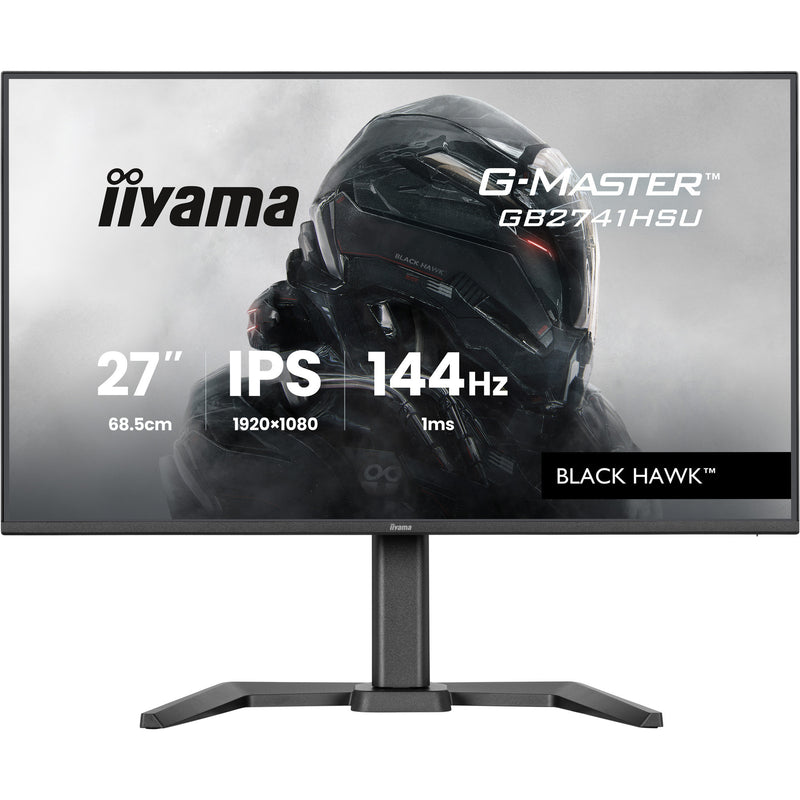 Afbeelding laden in galerijviewer, Iiyama g-master black hawk gb2741hsu-b1 27 gaming monitor (zwart, hdmi, displayport, 2x usb-a, usb-b, 144 hz)
