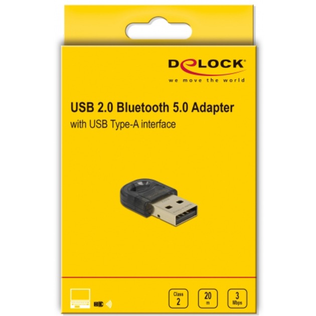 Afbeelding laden in galerijviewer, Delock usb 2.0 bluetooth 5.0 mini adapter bluetooth adapter
