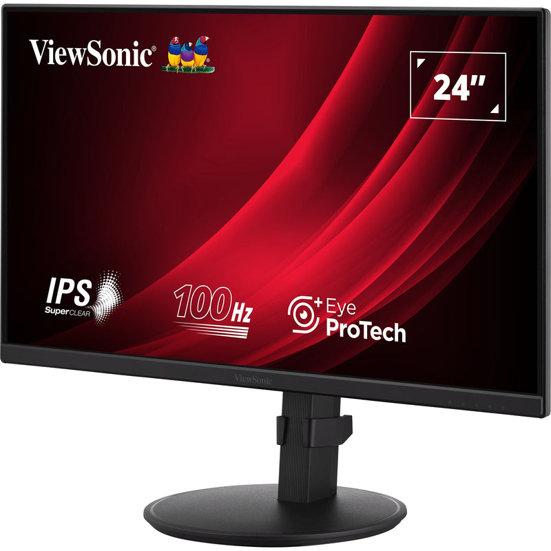 Afbeelding laden in galerijviewer, Viewsonic vg2408a 24 monitor (zwart, 1x hdmi, 1x displayport, usb-c, usb-a, sound, 100 hz)
