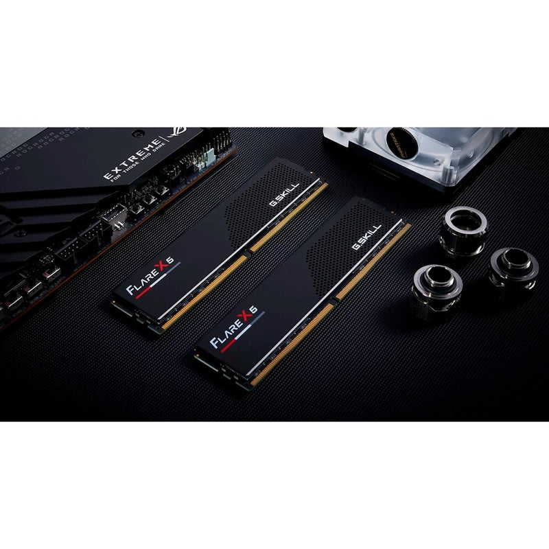 Afbeelding laden in galerijviewer, G.skill flare x5 32 gb ddr5-6000 (2x 16 gb) werkgeheugen (zwart, f5-6000j3038f16gx2-fx5, expo)
